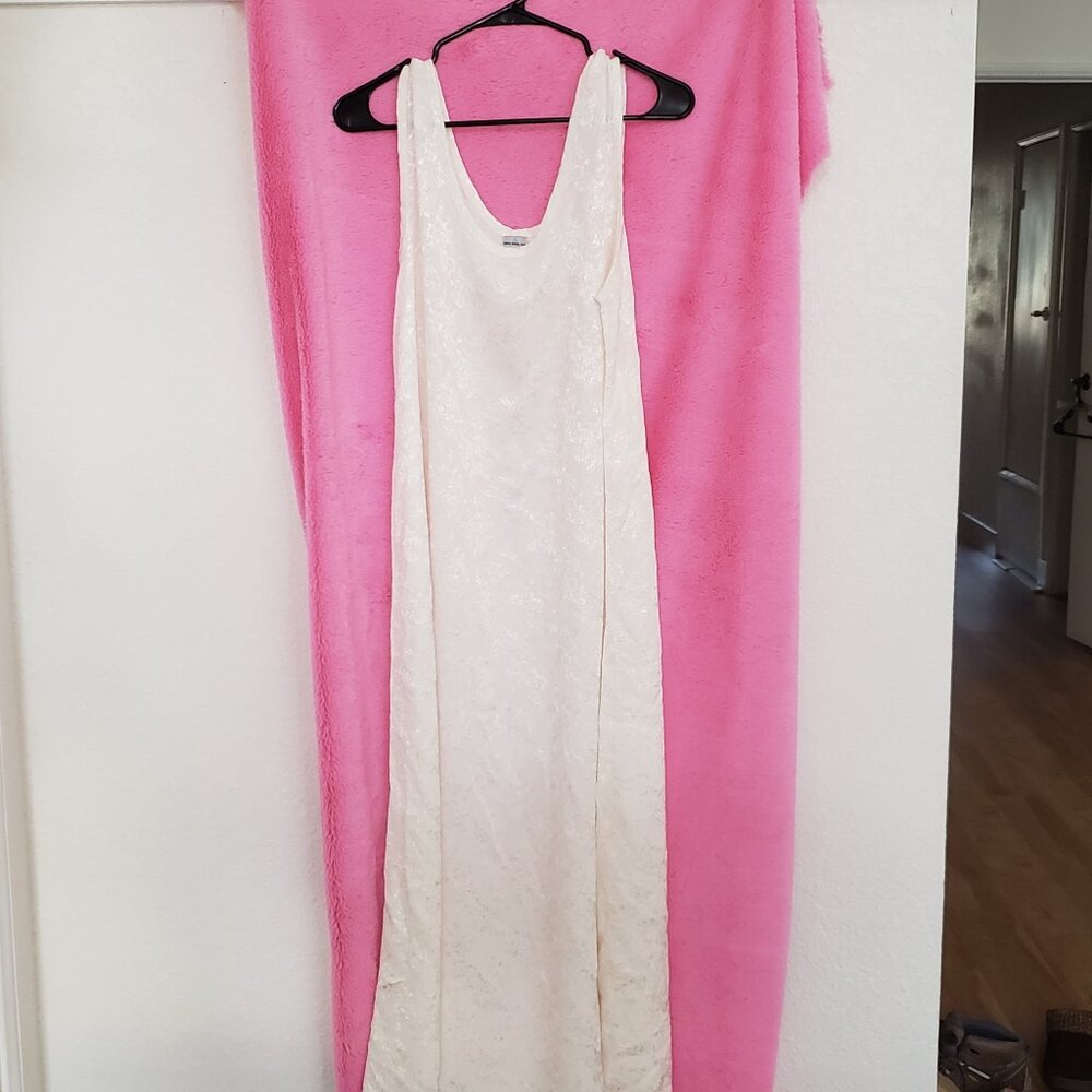 Long White allen allen Maxi Tank Dress